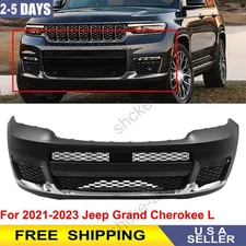 New Front Bumper Cover Kit For 2021 2022 2023 Jeep Grand Cherokee L Replacement