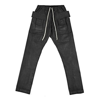 Workwear Pants Dark RO Style Black HighStreet HipHop Retro Trousers Tide Casual