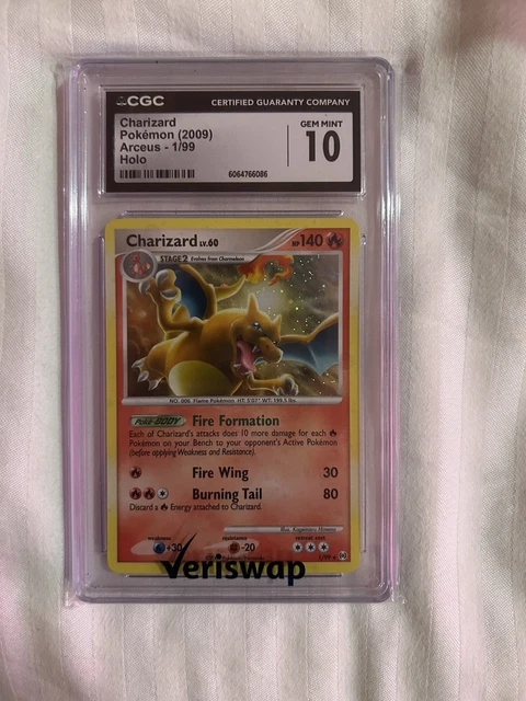 2009 POKEMON ARCEUS CHARIZARD HOLO #1/99 CGC 10