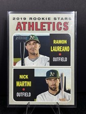 2019 Topps Heritage #21 2019 Rookie Stars (Ramon Laureano / Nick Martini)