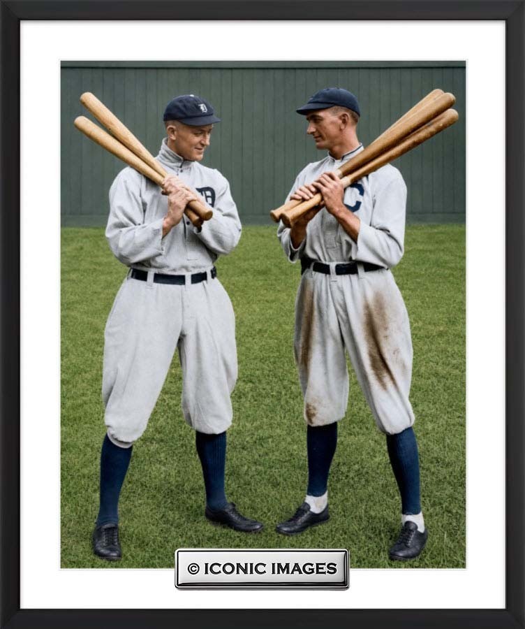 TY COBB JOE JACKSON 16X20 SIGNATURE SERIES PRINT PHOTO POSTER - METALLIC
