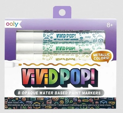 810104682954 Markery Akrylowe Vivid Pop!! Metaliczne 8szt Ooly
