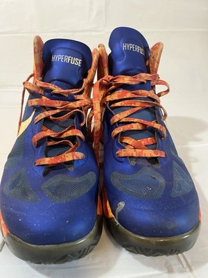 Nike Zoom Hyperfuse 2012 Sneakers Orange & Blue Gators 525022-401 Mens Size 10.5