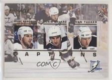 1993-94 Pinnacle Captain French Marc Bergevin Denis Savard John Tucker HOF n1u
