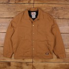 Vintage Dickies Workwear Jacket XL Quilt Lined Chore Barn Brown