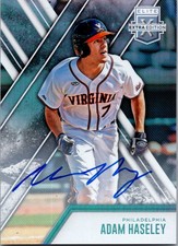 2017 Panini Elite Extra Edition #8 Adam Haseley Autographs