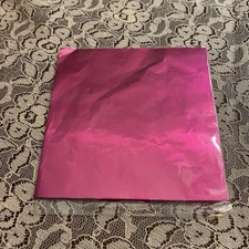 4" Foil  Candy Wrappers, Magenta, !00 ea pkg