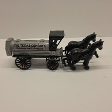 Ertl Texaco Oil Co. Horse-Drawn Tanker Die-cast Bank The Texas Company
