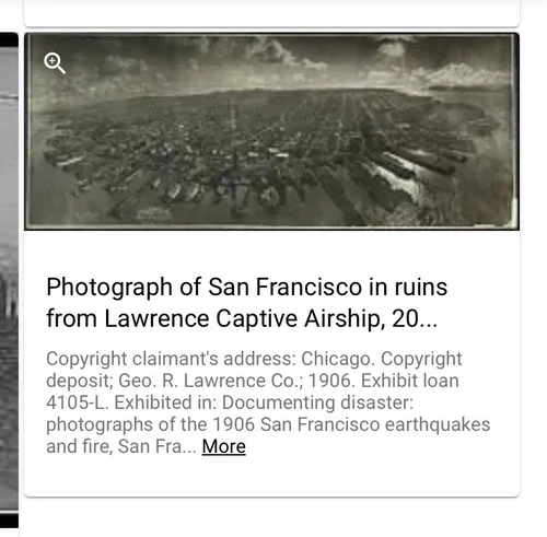 1906 San Francisco Earthquake Aerial Panorama Photo, Genuine Silver Print 12x36 - Picture 12 of 16