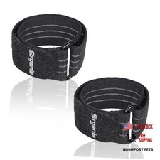 Cowboy Boot Straps, Adjustable Elastic Pant Leg Straps L14.3"xW1.4" Black-2pcs