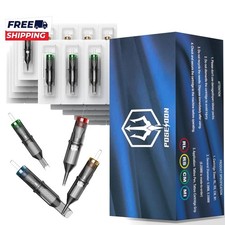 Poseidon Tattoo Cartridge Needles 50Pcs Assorted Mixed Size round Liner Shader