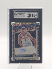 Michael Porter Jr MPJ 2020-21 Donruss Optic Fast Break Signatures Auto #FB-MPJ