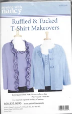 Sewing with Nancy Pattern-Misses Ruffled & Tucked T-Shirt Makeovers