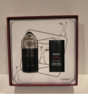 PASHA DE CARTIER Edition Noire 2 Piece Gift Set Eau De Toilette & Deodorant NEW