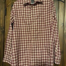 Large Mens Jos A Bank Dress Shirt Button Down Christmas Plaid