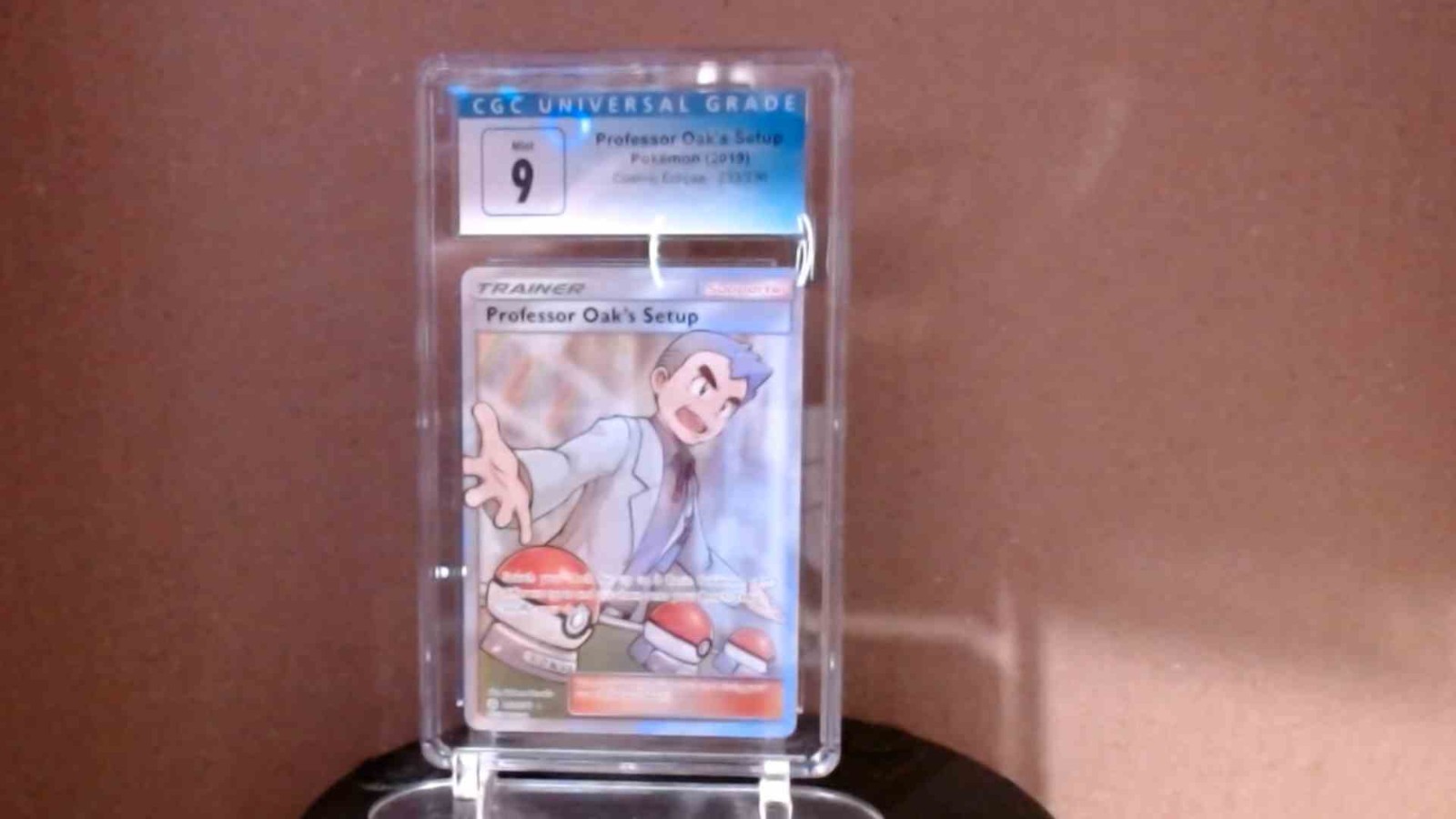 2019 Pokemon Cosmic Eclipse Professor Oak's Setup 233/236- CGC 9