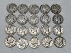 Lot # 1179 - 2.00 Face Value Mercury Dimes - 90% Silver - Unknown Grade