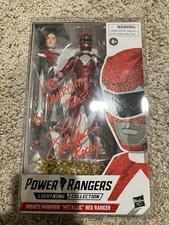 Power Rangers Lightning Collection Signed Mighty Morphin Metallic Red Ranger