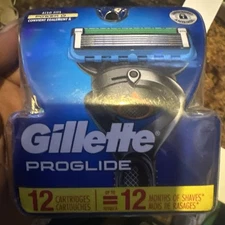 Gillette pro Blades 12 count. Two Box’s and get a free Handle  brand new