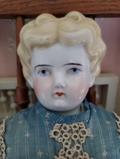 18" Antique German Blonde Hertwig Low Brow China Doll Nicely Dressed