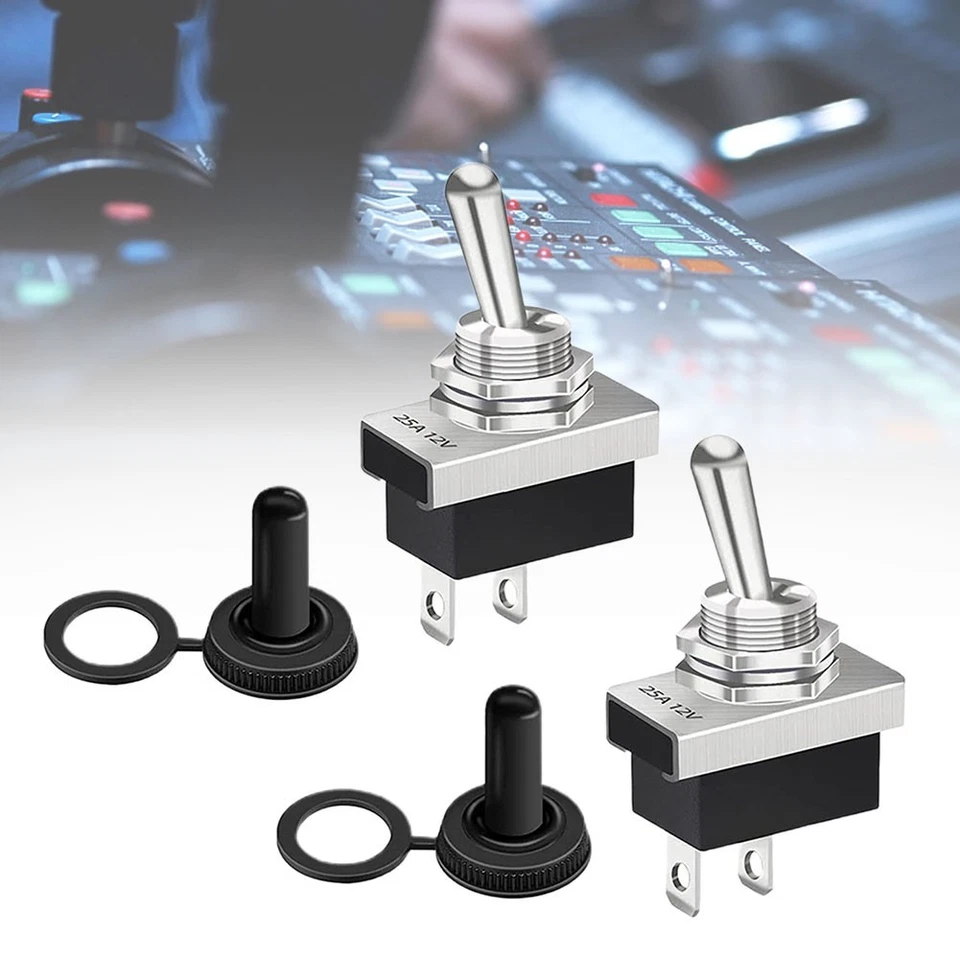 Kippschalter Ger?t mit wasserdichter Kappe -25��C~+85��C 12V 25A 2 St��ck Ein/A - Bild 3 von 4