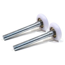 Pack of 2 2" Nylon Garage Door Rollers with 4" Stem 11-Ball 6200ZZ Bearing