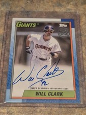2025 Topps Series 1 - 1990 Topps Baseball Will Clark Auto Giants