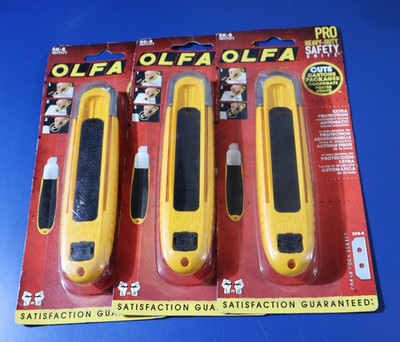 Olfa SK-8 Pro Safety Knife Heavy-Duty 1077171 Lot of 3