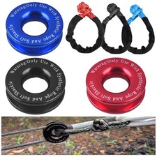 Anello Recupero Strappo Gancio e Verricello Morbido Corda Sintetica per Camion Fuoristrada Veicolo