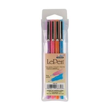 Uchida of America 4300-4D 4-Piece Le Pen Drawing Pen Set, 0.3 Point Size
