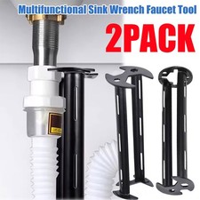 Multifunctional Sink Wrench Set, 2-Pack Basin and Faucet Wrench Tool with Fou.