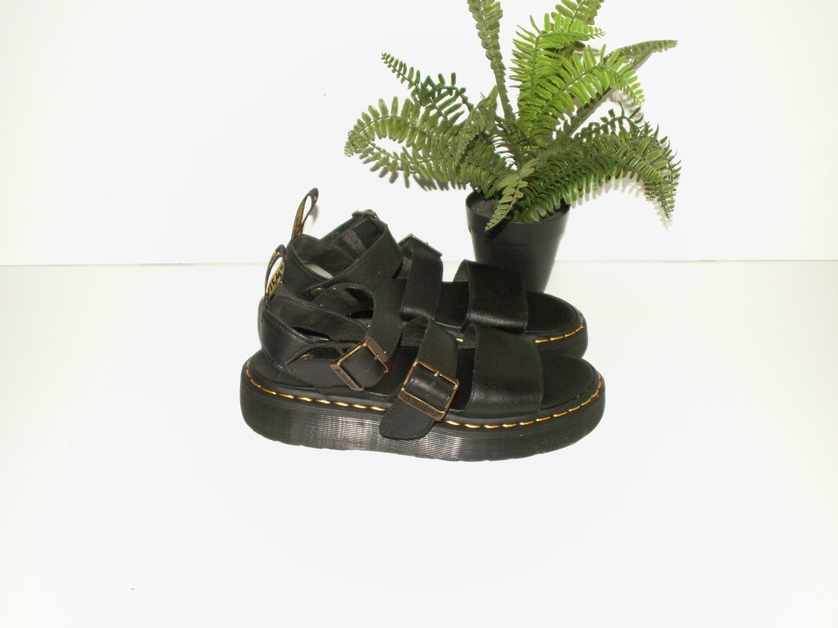 Martens GRYPHON QUAD leather platform sandals uk eu 41 us