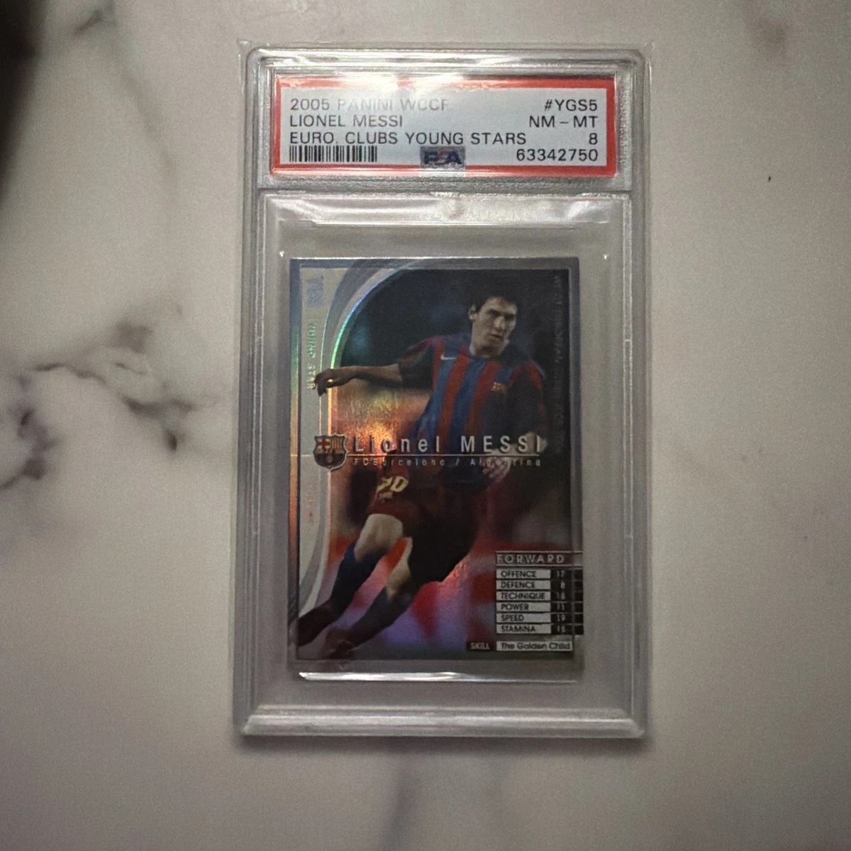 2005-06 Panini WCCF European Clubs - Lionel Messi #YGS 5/5 for