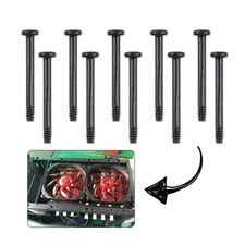 10Pack Screws Carbon Steel For Laptop Computer Case Water Cooling Fan Screws