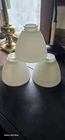 Vintage Corning Milk Glass Basket Weave 6" Lamp Shade 2 1/4" Fitter Diffuser
