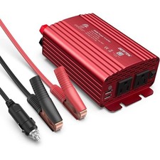 500W Power Inverter DC 12V to 110V AC Converter 4.8A Dual USB Car Charger