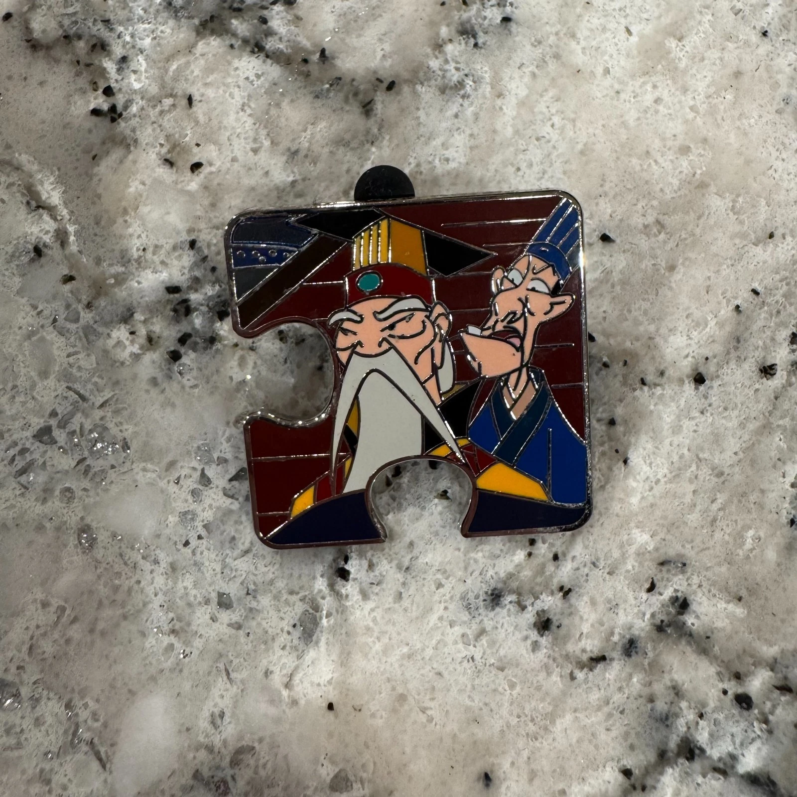Disney Pin Character Connection Mulan Puzzle - Emperor & Chi-Fu LE 900