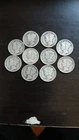 Lot of 10 Mercury Dimes various Dates  90% Silver Free Shipping