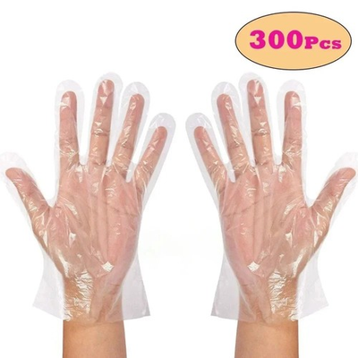#ad Clear Disposable Gloves Transparent Plastic Gloves Latex Free Food Prep Safe $8.20