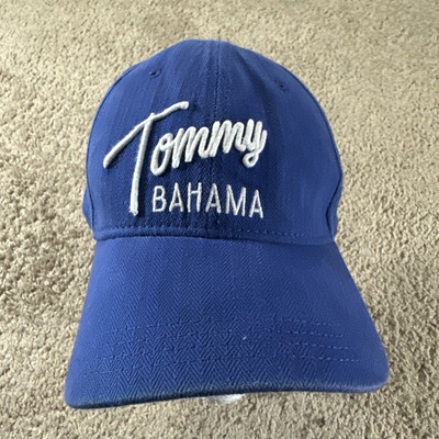 Tommy Bahama Hat Cap Mens Blue Adjustable Strap Mango Habanero Marguerita