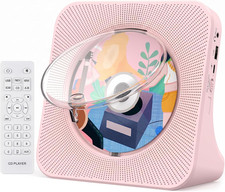 Portable CD Player with Bluetooth, CD Player with Speaker for Home Plug-In Des