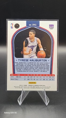2020-21 Panini Chronicles - Marquee Tyrese Haliburton #241 (RC) - Picture 2 of 2