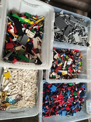 10 kg Bulk Lego gemischte Steine und Stücke Konvolut Restposten Teile