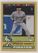 2025 Topps Heritage Dark Yellow Border Spencer Horwitz #75 0mv0