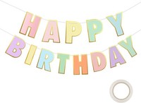 Geburtstagsdeko, Happy Birthday Banner Kit, Happy Birthday Girlande, FüR