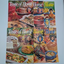 Taste of Home Magazine 2001 Lot 6 Issues Full Year Vintage Cooking Recipes Set