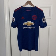 MANCHESTER UNITED 2016-2017 AWAY FOOTBALL SHIRT JERSEY IBRAHIMOVIC #9 SIZE SMALL
