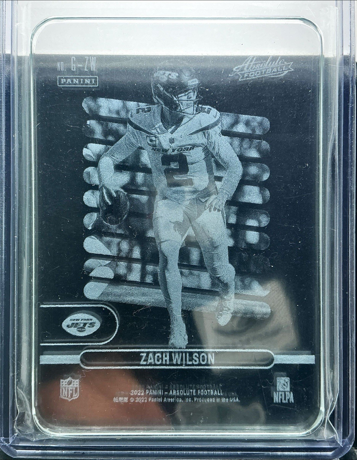 2022 Absolute Glass #35 Zach Wilson SSP CASE HIT