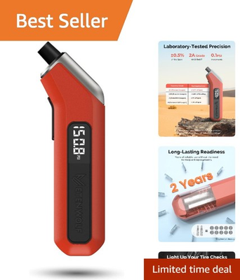 #ad #ad Accurate Digital Tire Pressure Gauge 3 200 PSI in Vivid Orange ANSI Certified $11.99