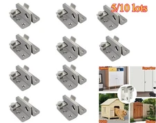 5/10x Flip Latch Thickened Heavy Duty Hasp Safety Sliding Door Lock Gate Latches